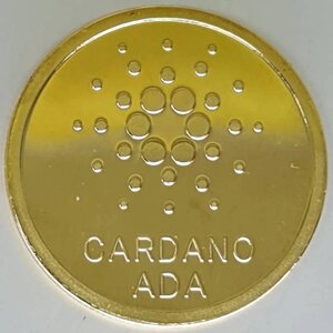 Монета сувенірна Eurs Cardano ADA Золотий колір (ADA-G)