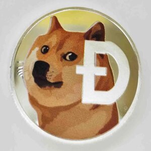 Монета сувенірна Eurs Dogecoin DOGE Срібний колір (DOGE-S-2)