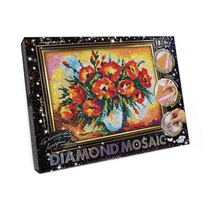 Мозаїка danko toys "diamond mosaic" квіти DM-03-01-9