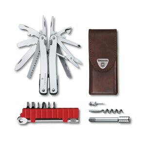 Мультитул Victorinox Swisstool Spirit X Plus Ratchet Сріблястий (3.0236. L)