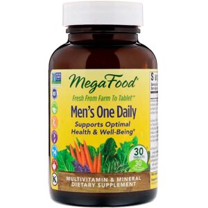 Мультивітаміни для чоловіків, Men’s One Daily, MegaFood, 30 таблеток