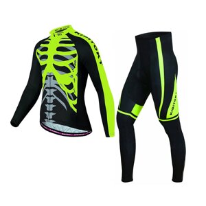 Чоловічий велокостюм KIDITO KM-CT-18 Skeleton Green 4XL