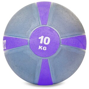 М'яч медичний медбол Zelart Medicine Ball FI-5122-10 10 Сірий-фіолетовий