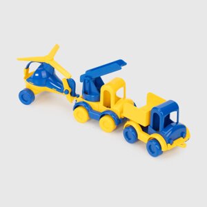 Набір авто Kid cars патріотичний 3 шт. Tigres 39996 Жовто-синій (2000989864219)