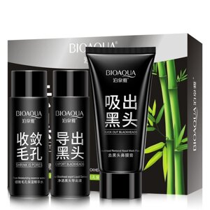 Набір для видалення вугрів BIOAQUA Suck Out Blackheads 3-х етапний від чорних крапок та прищів (11833-69069)