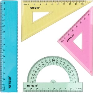 Набір лінійок Kite Ruler Set різнокольоровий (K17-281)