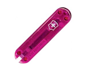 Накладка передня на ніж Victorinox pink translucent 58 мм Рожевий прозорий (C. 6205. T3)