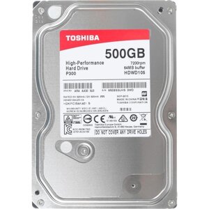 Накопичувач HDD SATA 500GB toshiba P300 7200rpm 64MB (HDWD105UZSVA)