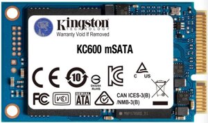 Накопичувач SSD 1тb kingston KC600 msata sataiii 3D TLC (SKC600MS/1024G)