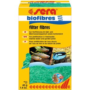 Наповнювач для фільтрів грубого очищення води Sera Biofibres Fine 40 г (4001942084529)