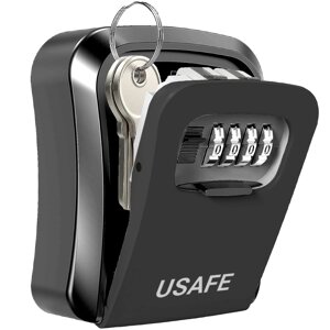 Наружный мини сейф для ключей uSafe KS-03p Черный