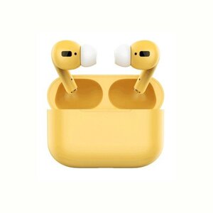 Навушники бездротові TWS Airpod 3 з боксом для зарядки Yellow (au209-hbr)