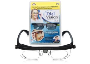 Окуляри з регулюванням лінз Dial Vision Adjustable Lens Eyeglasses від -6D до +3D (kz175-hbr)