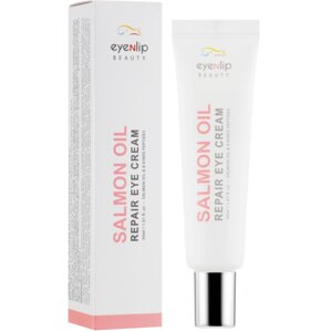 Омолоджуючий крем для очей з лососем Eyenlip Salmon Oil Repair Eye Cream Tube 30 мл 8809555250296