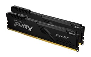 Оперативна пам'ять DDR4 2x16GB/3200 Kingston Fury Beast Black (KF432C16BBK2/32)