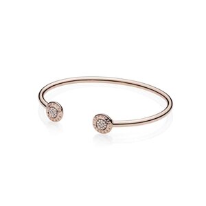 Відкритий срібний браслет Pandora Rose Логоманія 580528CZ