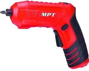 Викрутка акумуляторна поворотна MPT 4 V Li-ion 1.5 Ач 250 об/хв 3.5 Нм USB Red with Black (MCSD4006.1)