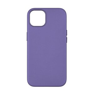 Панель-накладка чохол MagSafe Leather Case Apple iPhone 15 Wisteria