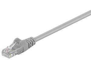 Патч-корд Goobay RJ45 UTP5e patch AWG28 D=4.5mm Gold Protect 0.5 m Сірий (75.06.8337)