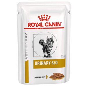 Паучі Royal Canin URINARY S/O CAT pouches (MIG шматочки у соусі) 85 г (9003579010044) (403200119)