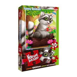 Пазли м'які "Єнот" Danko Toys S20-08-15 20 елементів