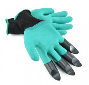 Рукавички садові з кігтями Garden Genie Gloves для саду та городу (Fr432q)