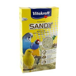 Пісок для птахів Vitakraft Sandy з мінералами Мінеральний, що вбирає 2 кг (11003)