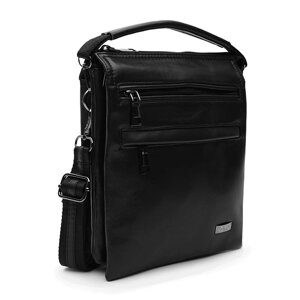 Чоловіча сумка Ricco Grande T1tr0025bl-black 19.5х24х7 см. Чорний