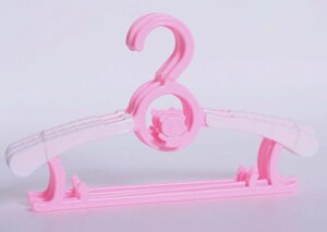 Набір дитячих тремпелів Nocolliny Мишутки Рожевий 5 шт