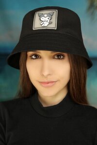 Дитяча панама «Курумі» Braxton чорний 52-56