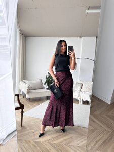 Спідниця PEONY №7 52-54 Бордово-чорний (0804244-52-54:99)