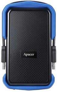 Накопичувач зовнішній HDD 2.5" USB 2.0TB Apacer AC631 Black/Blue (AP2TBAC631U-1)