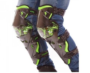 Мотозахист 2шт Carbon BENKIA PT154 Чорний-зелений (SKL0727)