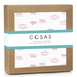 Водонепроникний наматрацник 70х120 см ROSE CROWN COSAS рожевий