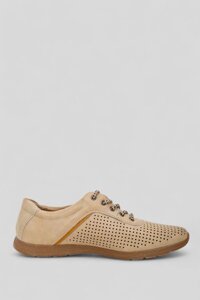 Туфли мужские с перфорацией AGER Бежевый 45 (244RP172)