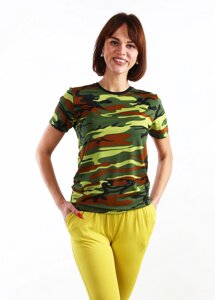 Футболка жіноча Meggi 46 Хакі (NLS-5301-1-Khaki)