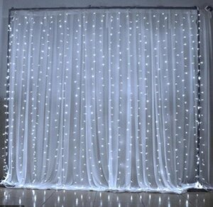 Гірлянда штора FMA Водоспад 3х3 м 320 LED Білий (1309670160)