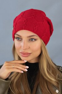 Двошарова шапка біні Braxton Айєлет 56-59 Червоний (7242)
