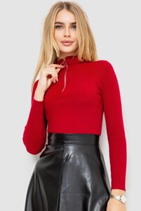 Кофта жіноча в рубчик Бордовий 204R041 Ager (103288_793877) S-M