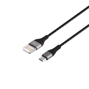 Кабель USB XO NB188 2.4A USB - Micro USB 1м Чорний