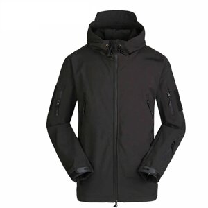 Тактична куртка Soft Shell Lesko A001 XXL Чорний (4255-12322)