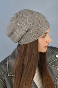Двошарова шапка біні Braxton Айєлет 56-59 Темна кава (7242)