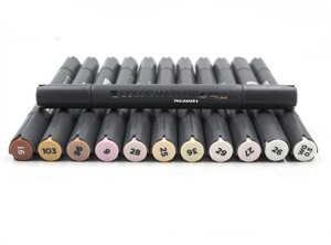 Набір маркерів для скетчингу STA тілесних тонів 12 штук (STA-3203-body)