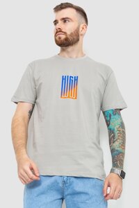 Футболка мужская батал серо-оливковый 208R018 Ager XXXL