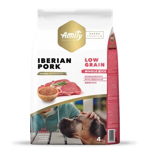 Сухий корм для собак Amity Super Premium Iberian Pork сухий корм для дорослих собак із іберійською свининою 4 кг