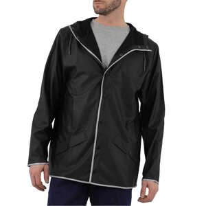 Куртка чоловіча Rains Black Reflective Relaxed XS/S Чорний (1201-BLACKREFLECTIVE)