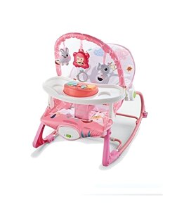 Дитячий шезлонг No Brand Hu-Baby 870 B 4в1 Рожевий (179352)