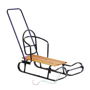 Санки з ручкою Yufeng Королівські 86x36 см Синій (143654)