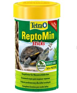 Сухий корм для водоплавних черепах Tetra ReptoMin гранули 250 мл (761346)