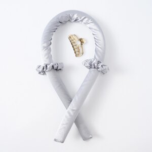 Бігуді з крабиком для завивки волосся ANbeauty м'які атласні Сірий (AN0103167)